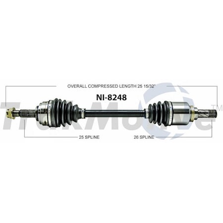 Surtrack Axle Cv Axle Shaft, Ni-8248 NI-8248